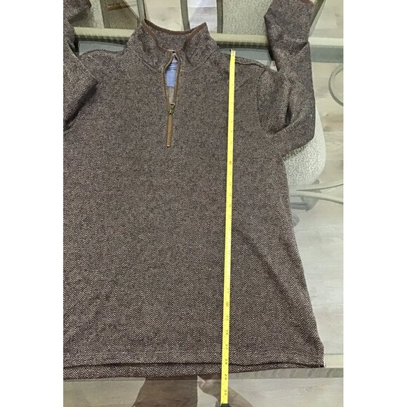 WEATHERPROOF VINTAGE BROWN LONG SLEEVE FUNCTIONAL ZIPPER SWEATER TOP SIZE LARGE - Picture 6 of 6